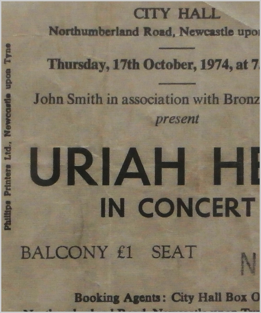 Uriah Heep - Thursday 17 October 1974, City Hall, Newcastle-upon-Tyne (P6050286)
