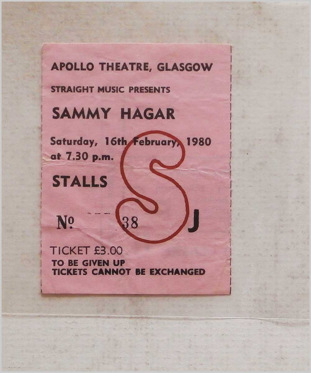 Sammy Hagar - Saturday 16 February 1980, Apollo Theatre Glasgow (P6050306)