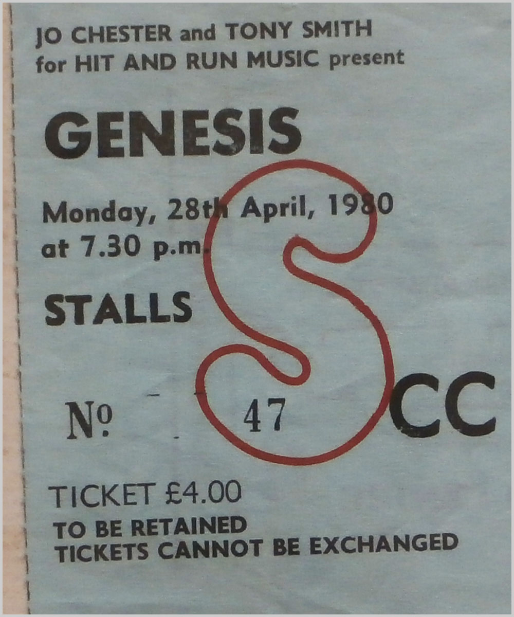 Genesis - Monday 28 April 1980, Apollo Theatre Glasgow (P6050313)