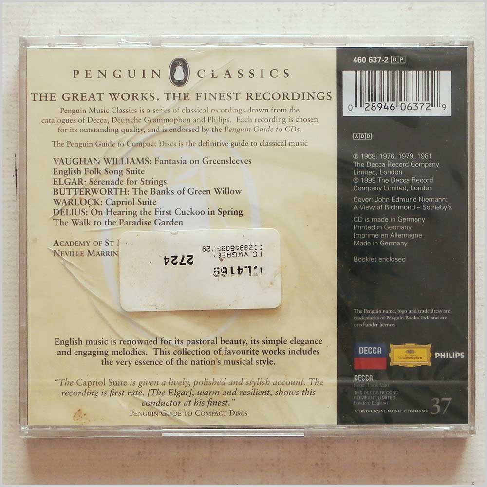 Neville Marriner, Academy of St. Martin-in-the-Fields - Greensleeves: English Classics (28946063729)