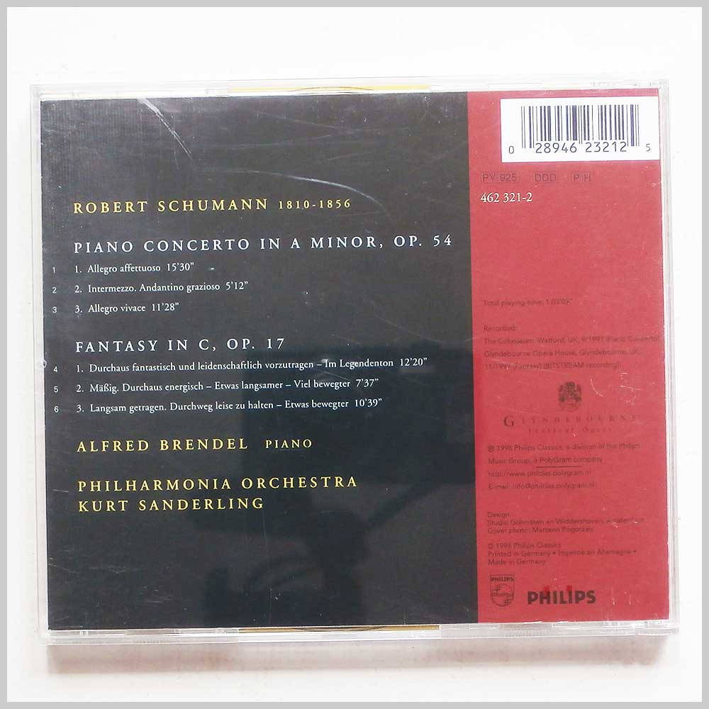 Alfred Brendel, Kurt Sanderling - Schumann: Piano Concerto, Fantasy Op. 17 (28946232125)