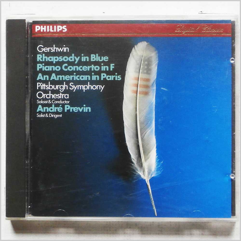 Andre Previn, Pittsburgh Symphony Orchestra - Gershwin: Rhapsody in Blue, Piano Concerto in F, An American in Paris (412 611-2)