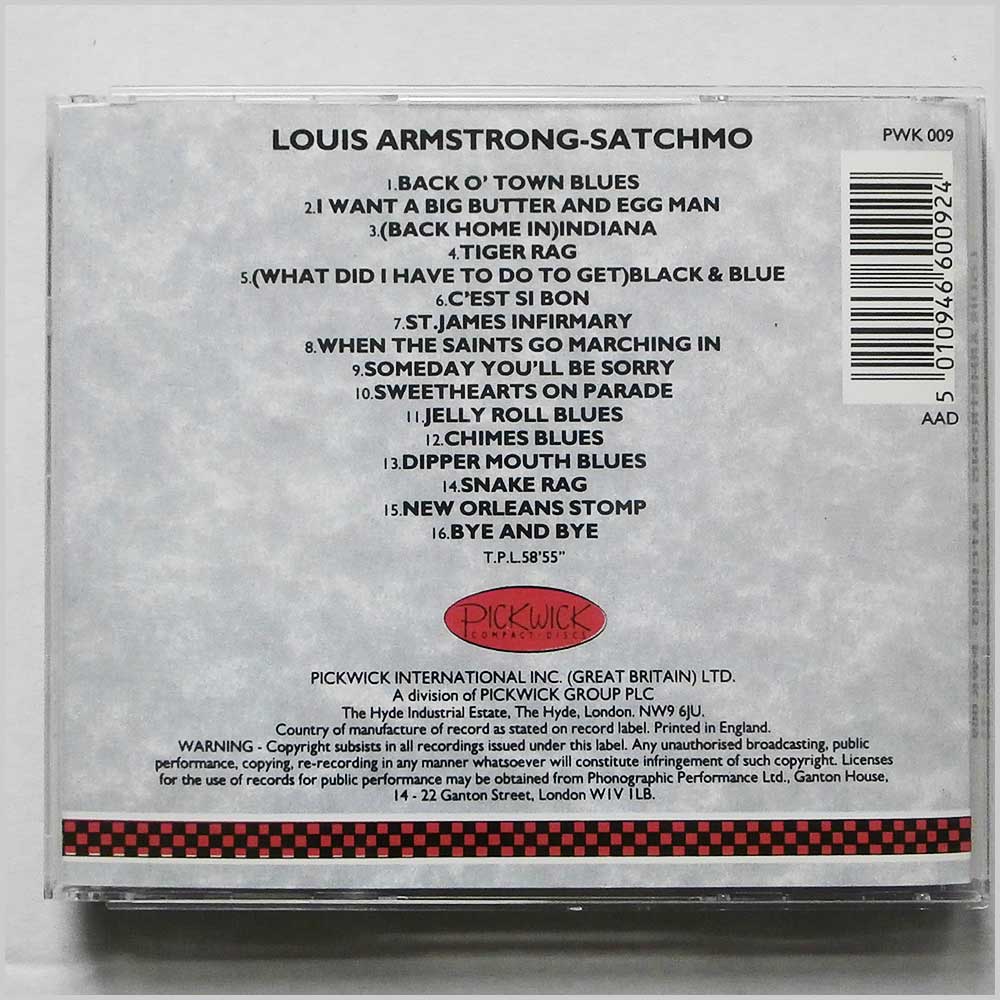 Louis Armstrong - Satchmo (5010946600924)