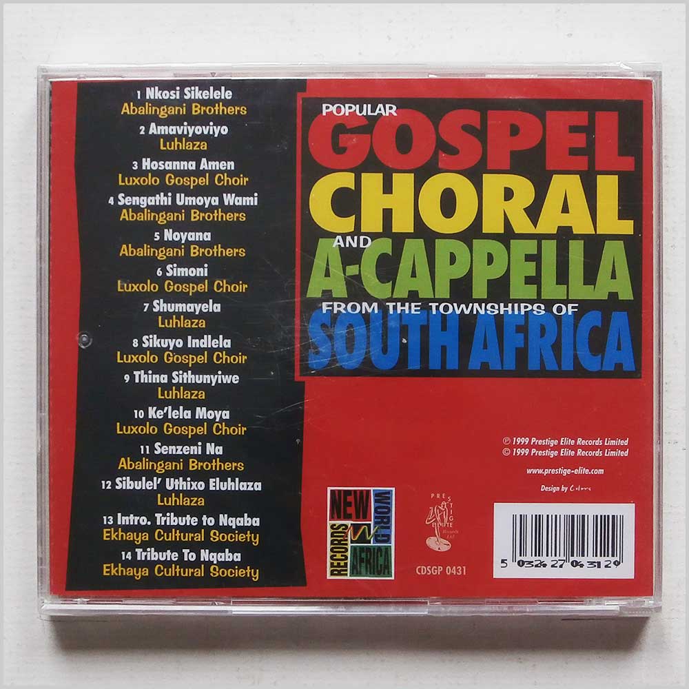 Various - Popular Gospel Choral and A-Cappella From The Townships of Africa (5032427043129)