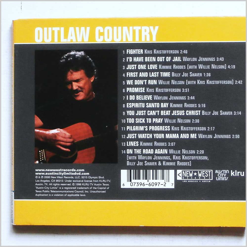 Waylon Jennings, Willie Nelson, Kris Kristofferson - Outlaw Country Live From Austin TX  (607396609727)