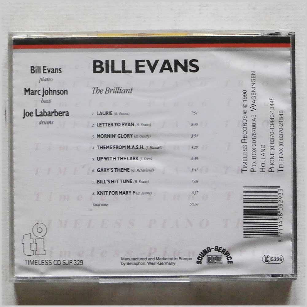 Bill Evans 3 - The Brilliant (8711458032933)