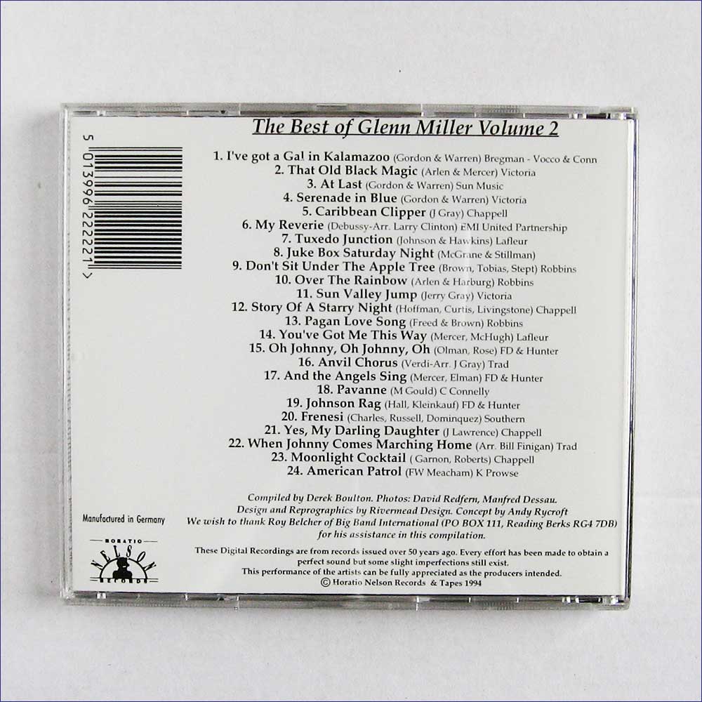 Glenn Miller - The Best Of Glenn Miller Volume 2 (DBMCD2222)