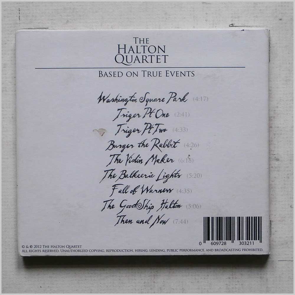 The Halton Quartet - Based On True Events (HQR001CD)