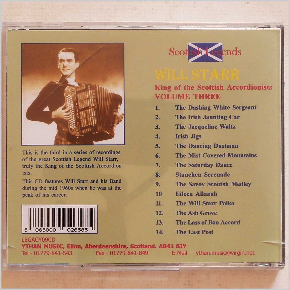 Will Starr and his Band - King of the Scottish Accordionists Volume 3 (LEGACY09CD)