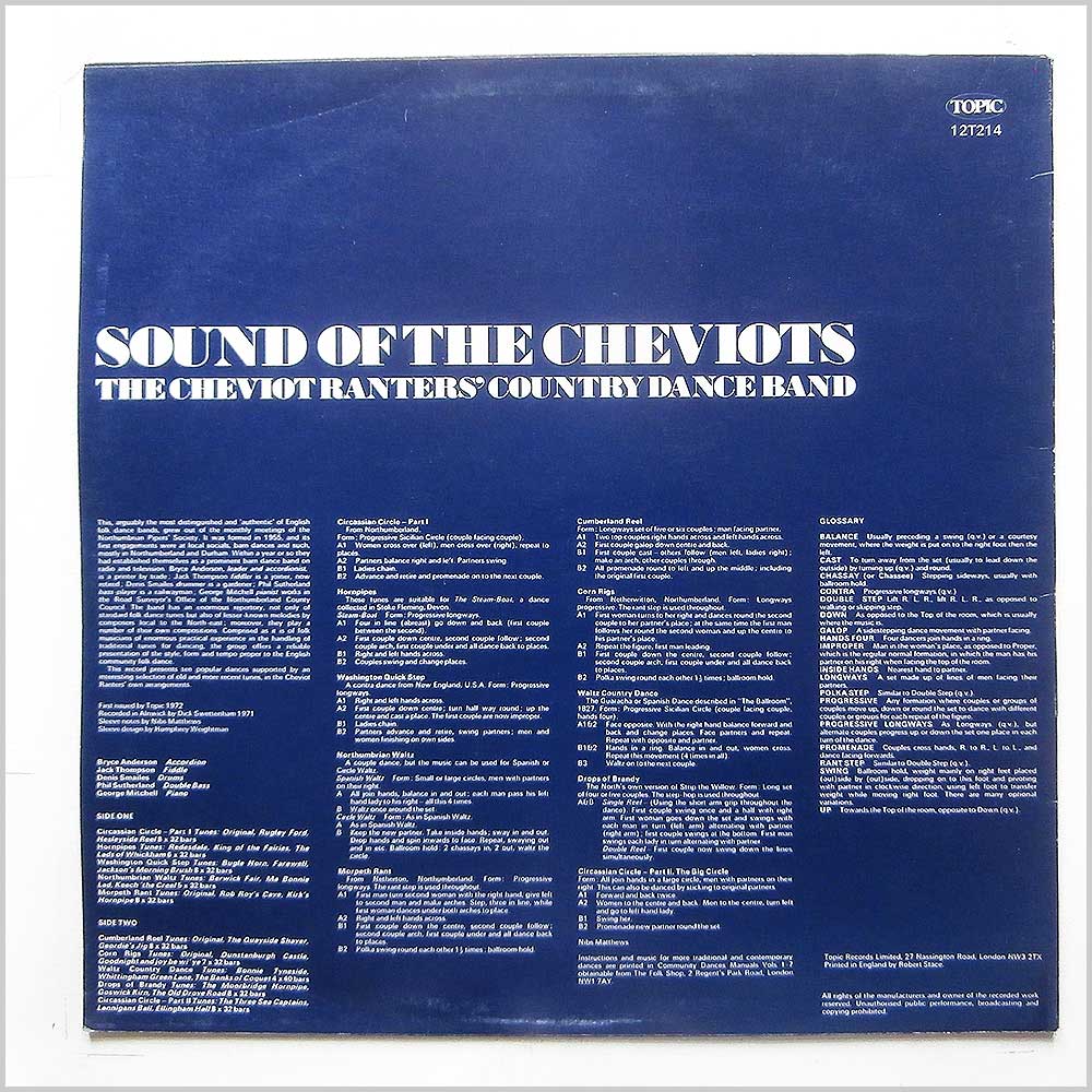 The Cheviot Ranters' Country Dance Band - Sound Of The Cheviots (12T214)