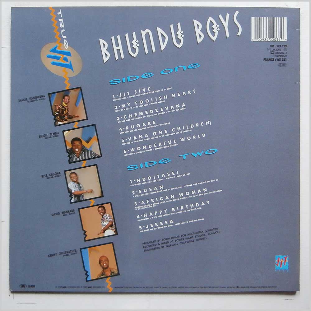 Bhundu Boys - True Jit (242203-1)