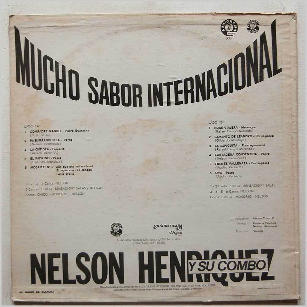 Sabor Records Latin Music Record LP for sale - RecordsMerchant