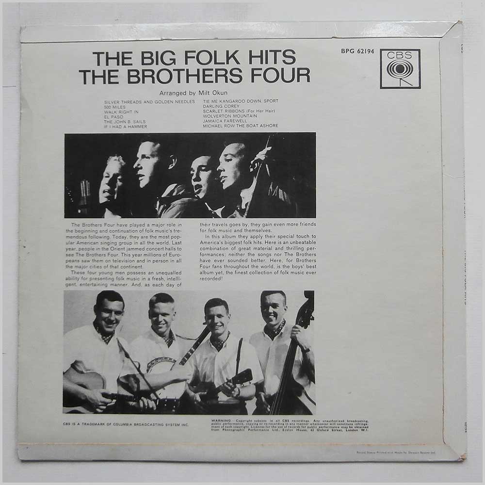 The Brothers Four - The Big Folk Hits (62194)