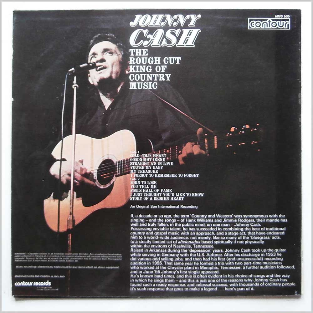 Johnny Cash - The Rough Cut King Of Country Music (6870 605)