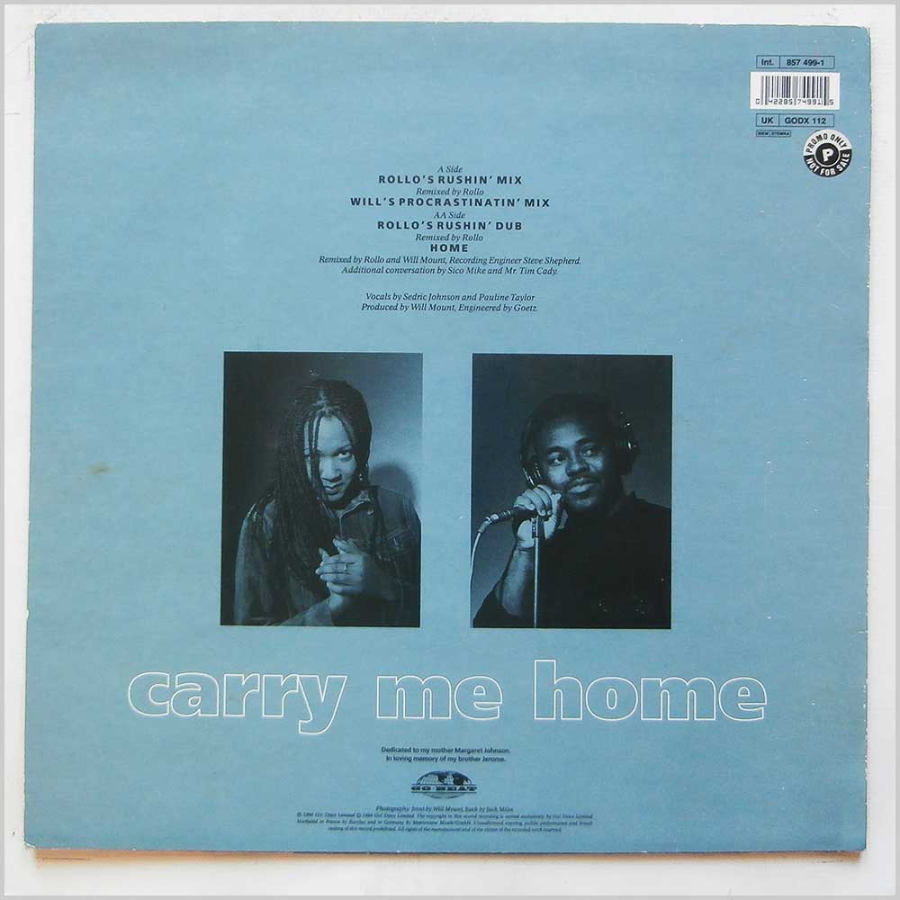 Gloworm - Carry Me Home (857 499-1)