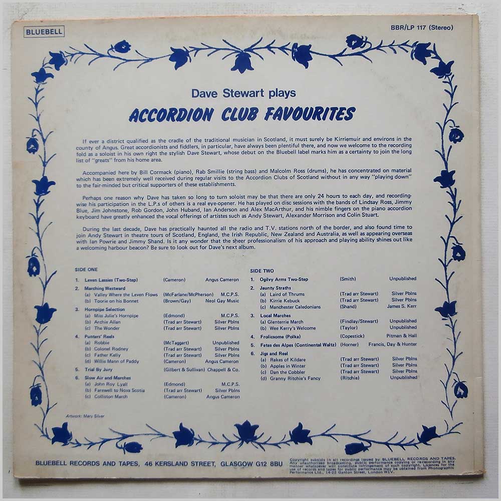 Dave Stewart - Accordion Club Favourites (BBR/LP 117)