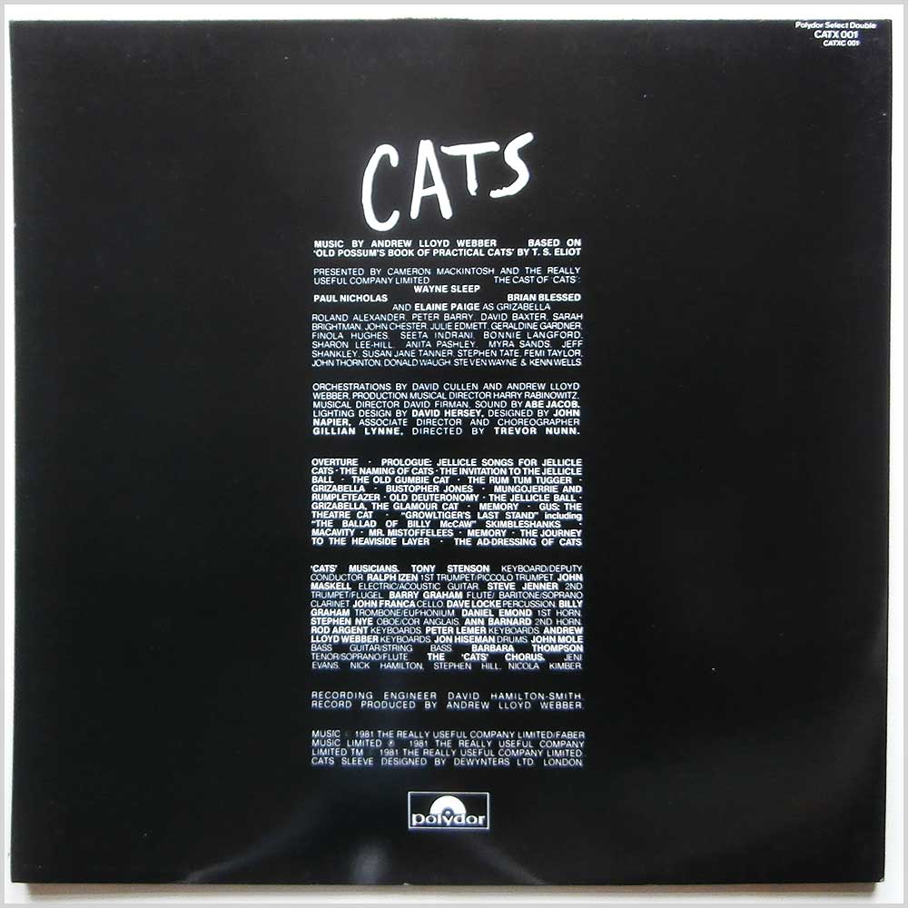 Andrew Lloyd Webber - Cats (CATX 001)