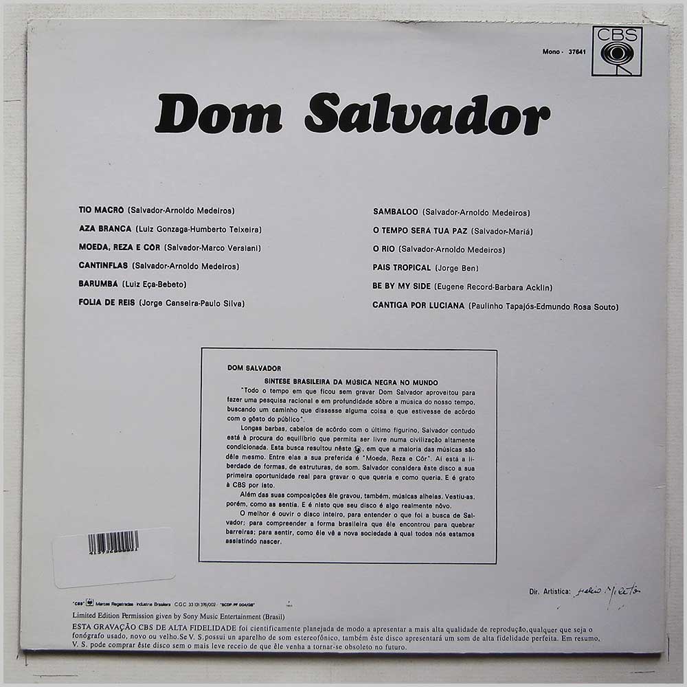 Dom Salvador - Dom Salvador (CBS 37641)