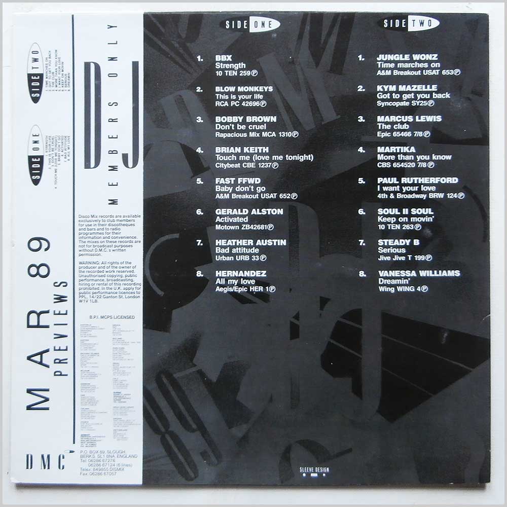 Various - March 89 Previews (DMC 74/3)