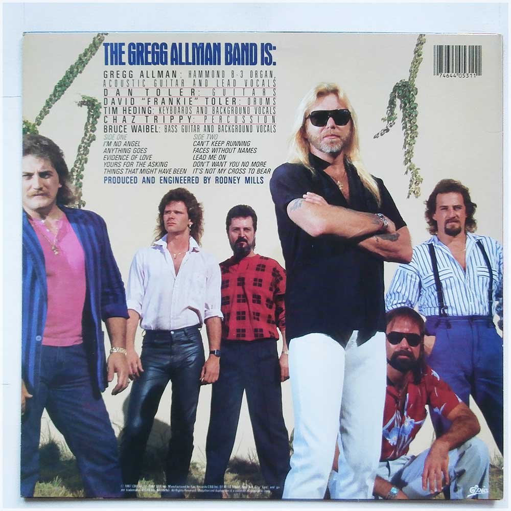The Gregg Allman Band - I'm No Angel (FE 40531)
