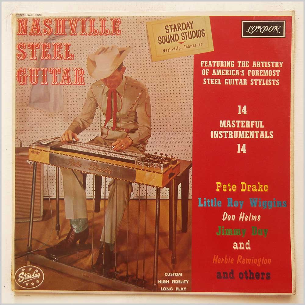Pete Drake, Little Roy Wiggins, Don Helms, Jimmy Day, Herbie Remington and Others - Nashville Steel Guitar: 14 Masterful Instrumentals (HA-B 8028)