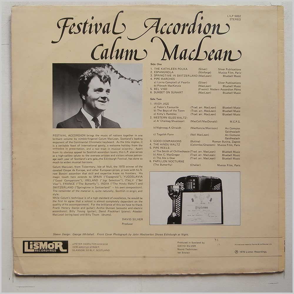 Calum McLean - Festival Accordion (LILP 5052)