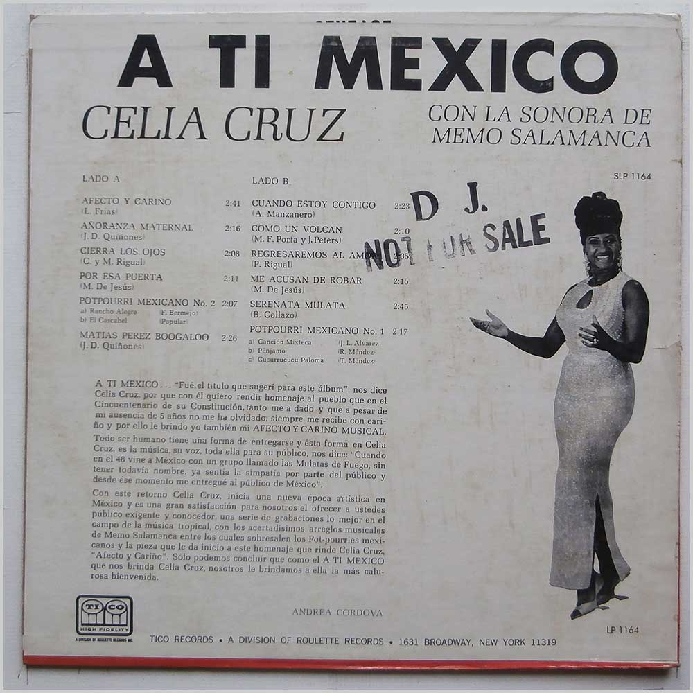 Celia Cruz - A Ti Mexico (LP 1164)