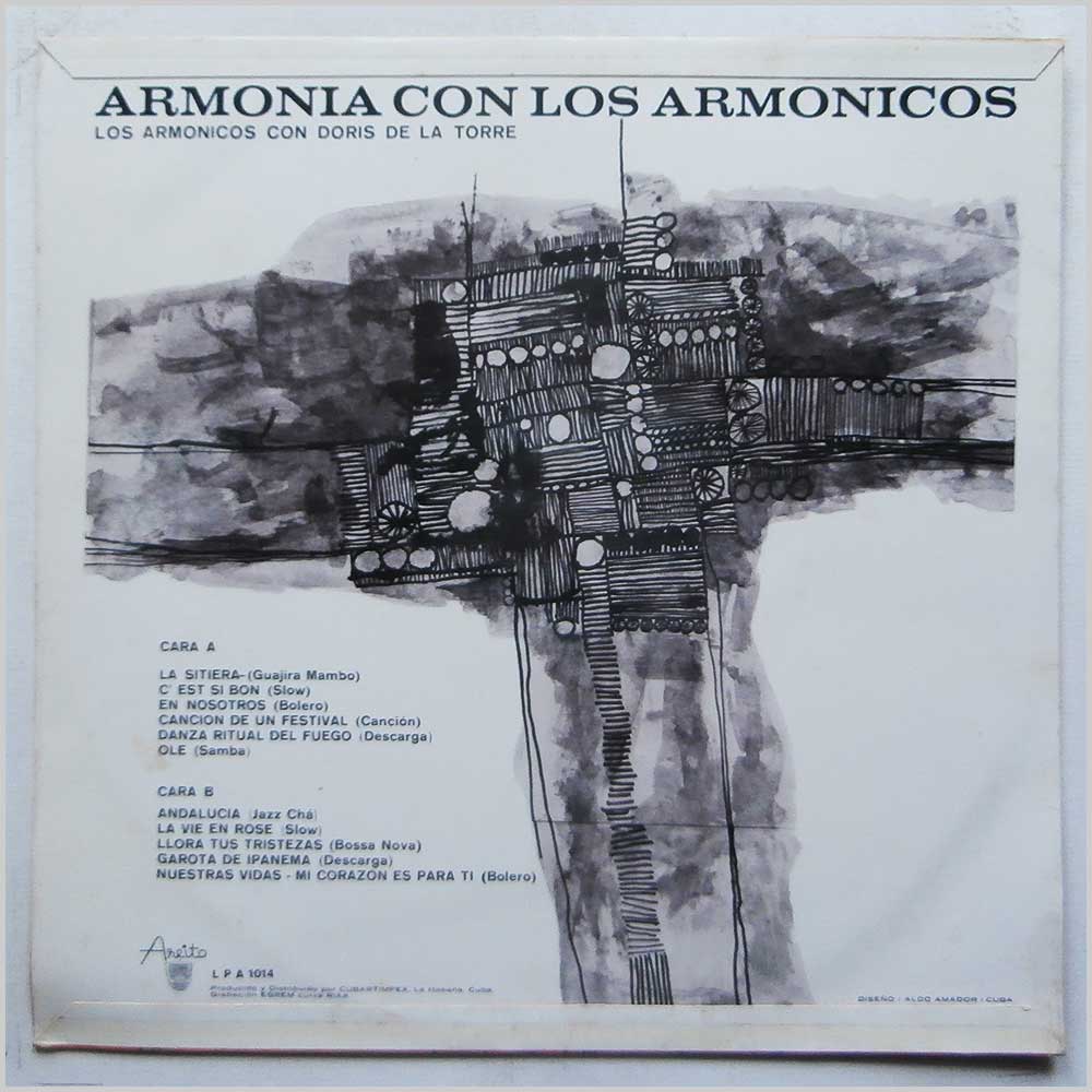 Los Armonicas Con Doris De La Torre - Armonia Con Los Armonicos (LPA 1014)