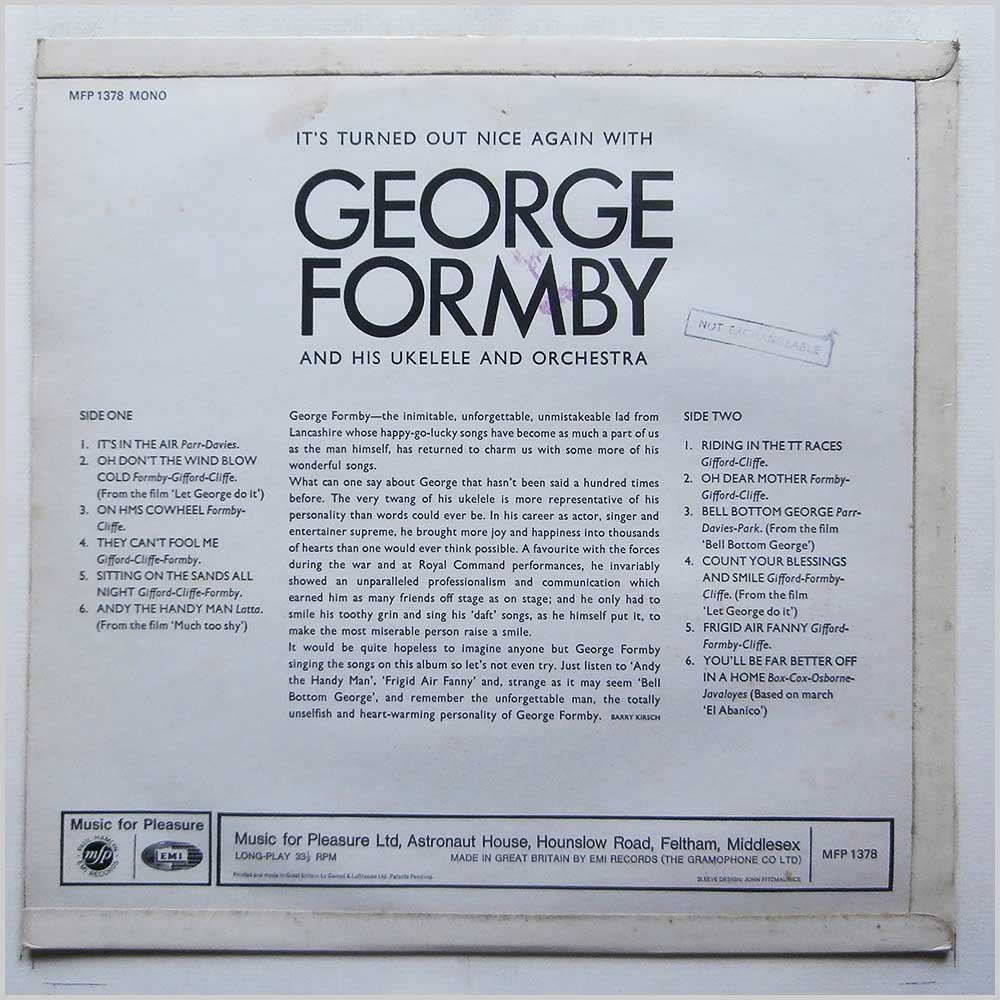 George Formby - It's Turned Out Nice Again with George Formby (MFP 1378)