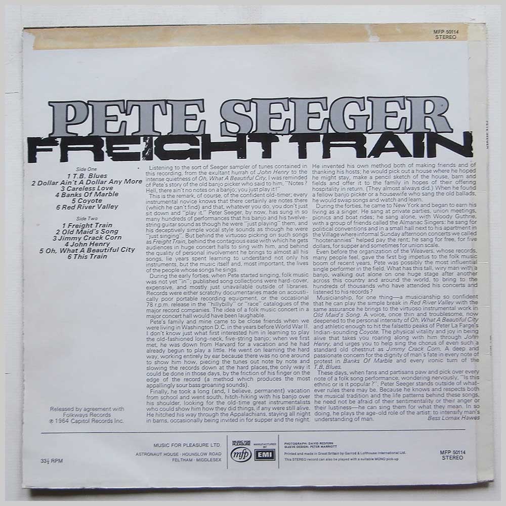Pete Seeger - Freight Train (MFP 50114)