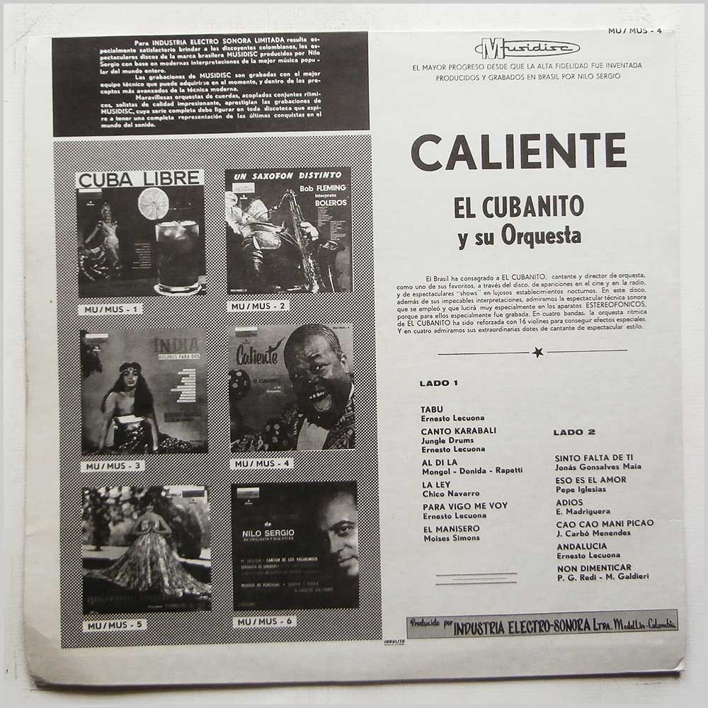 El Cubanito Y Su Orquesta - Caliente (MUS-4)