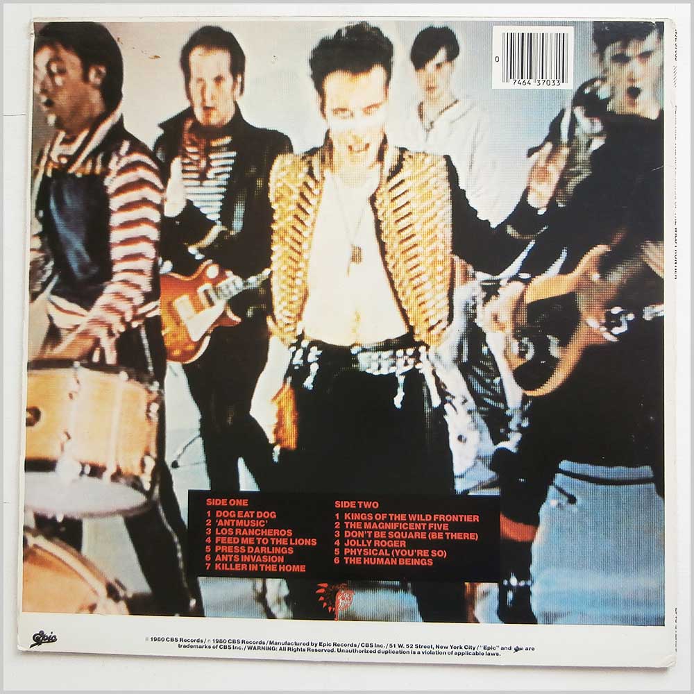 Adam And The Ants - Kings Of The Wild Frontier (NJE 37033)