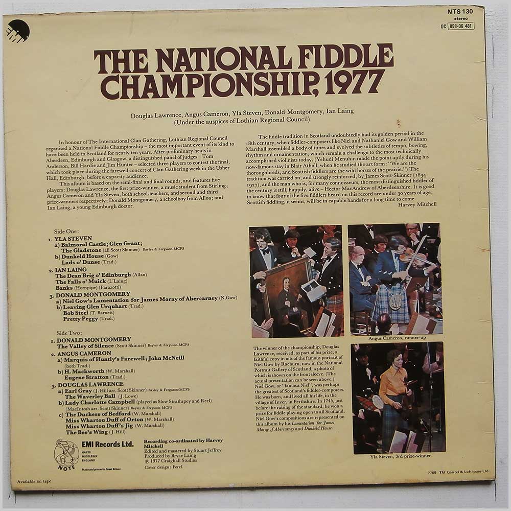 Various - The National Fiddle Championship, 1977 (NTS 130)