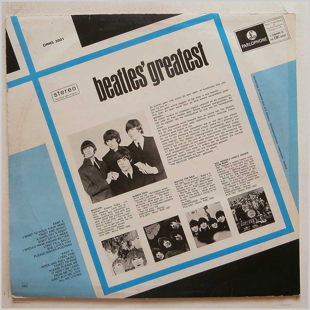 The Beatles - Beatles' Greatest (OMHS 3001)