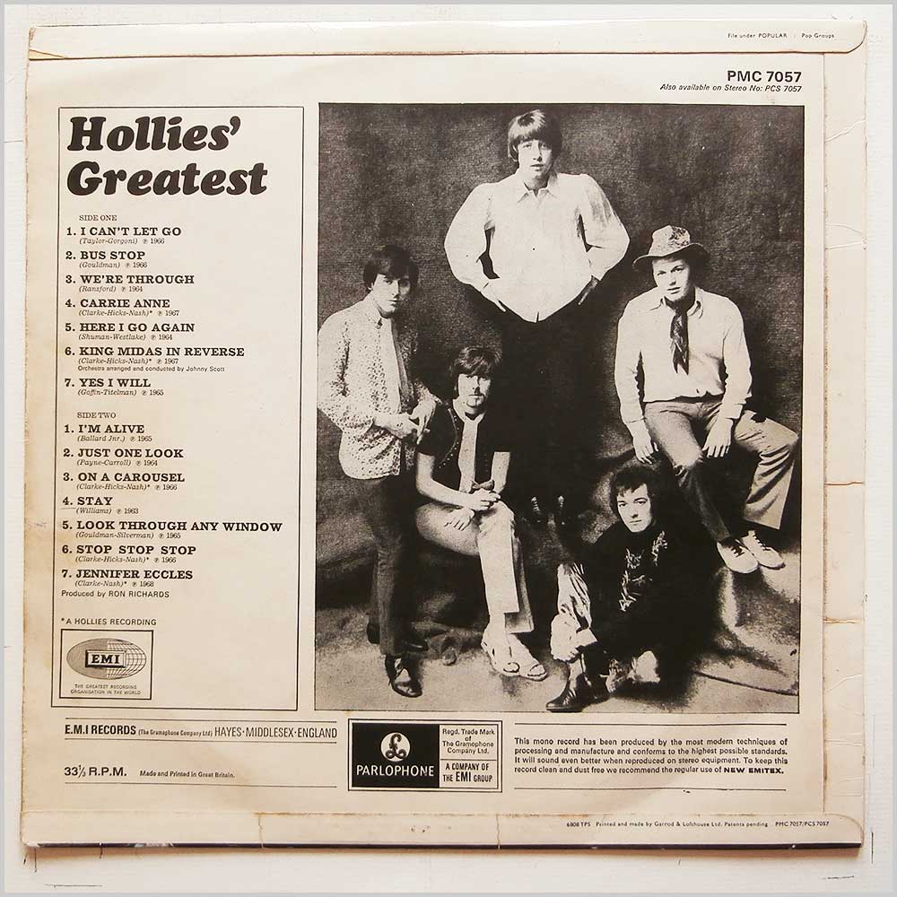 The Hollies - Hollies Greatest (PMC 7057)