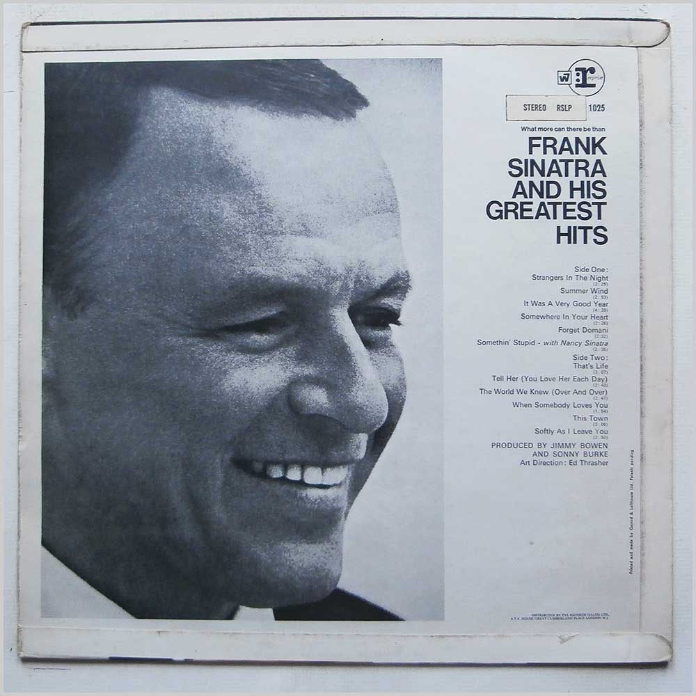 Frank Sinatra - Frank Sinatra's Greatest Hits! (RLP 1025)