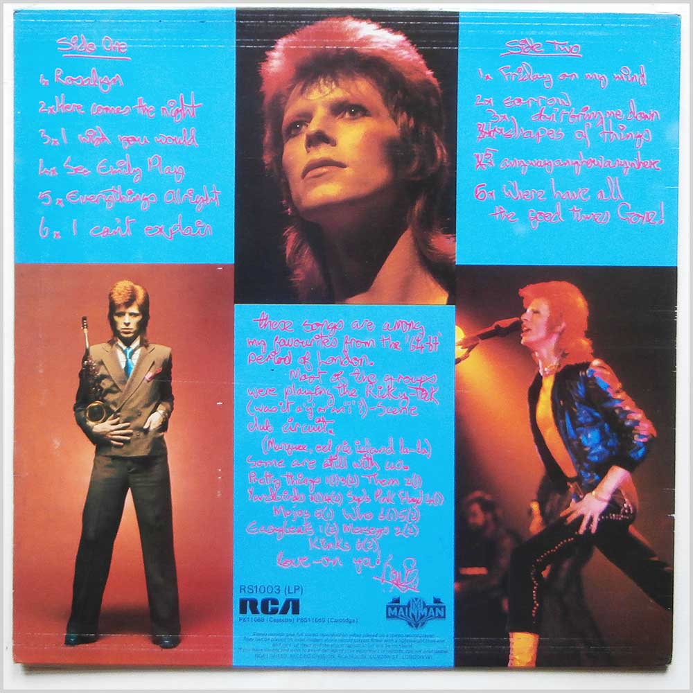 David Bowie - Pinups (RS 1003)