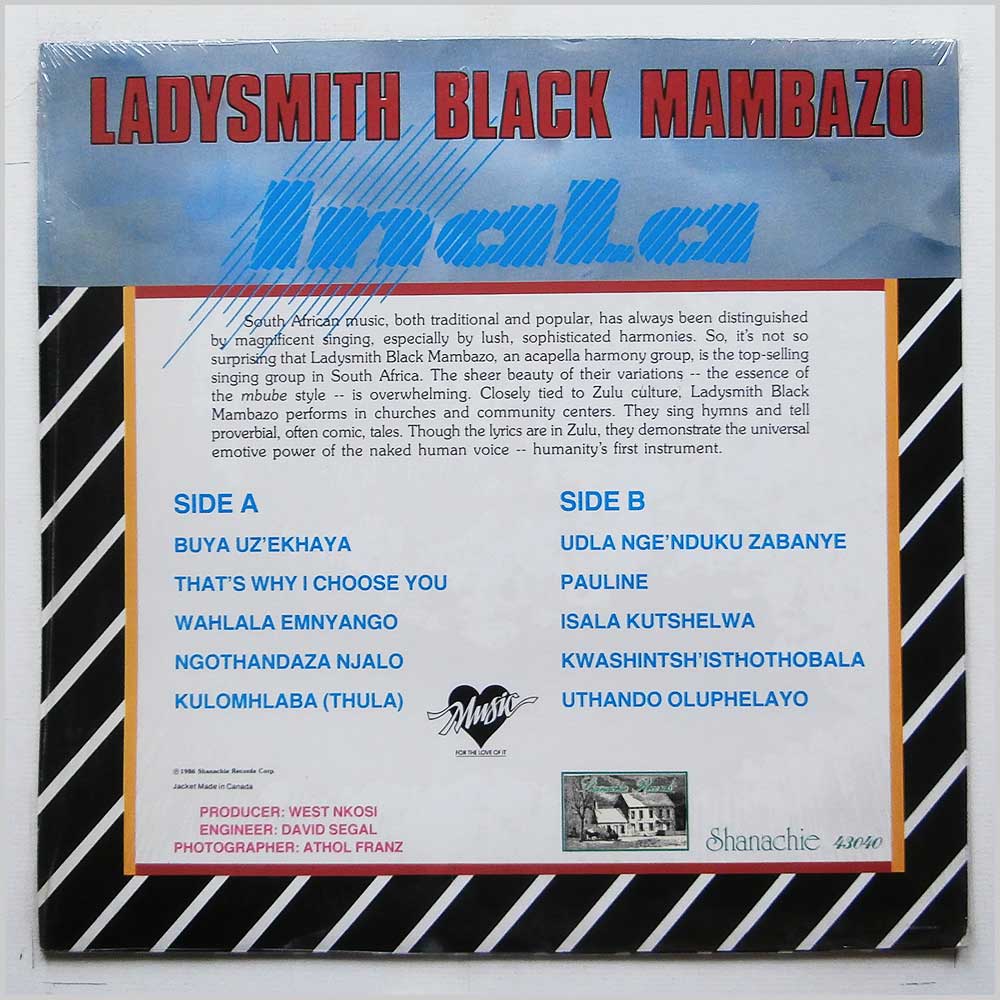 Ladysmith Black Mambazo - Inala (SHANACHIE 43040)