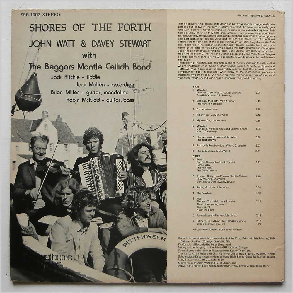 John Watt, Davey Stewart, The Beggars Mantle Ceilidh Band - Shores Of The Forth (SPR1002)