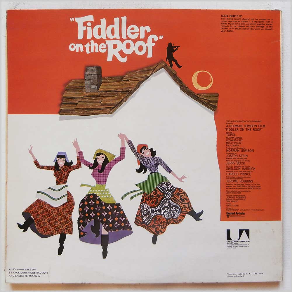 John Williams - Fiddler On The Roof: Original Motioin Picture Soundtrack (UAD.60011/2)