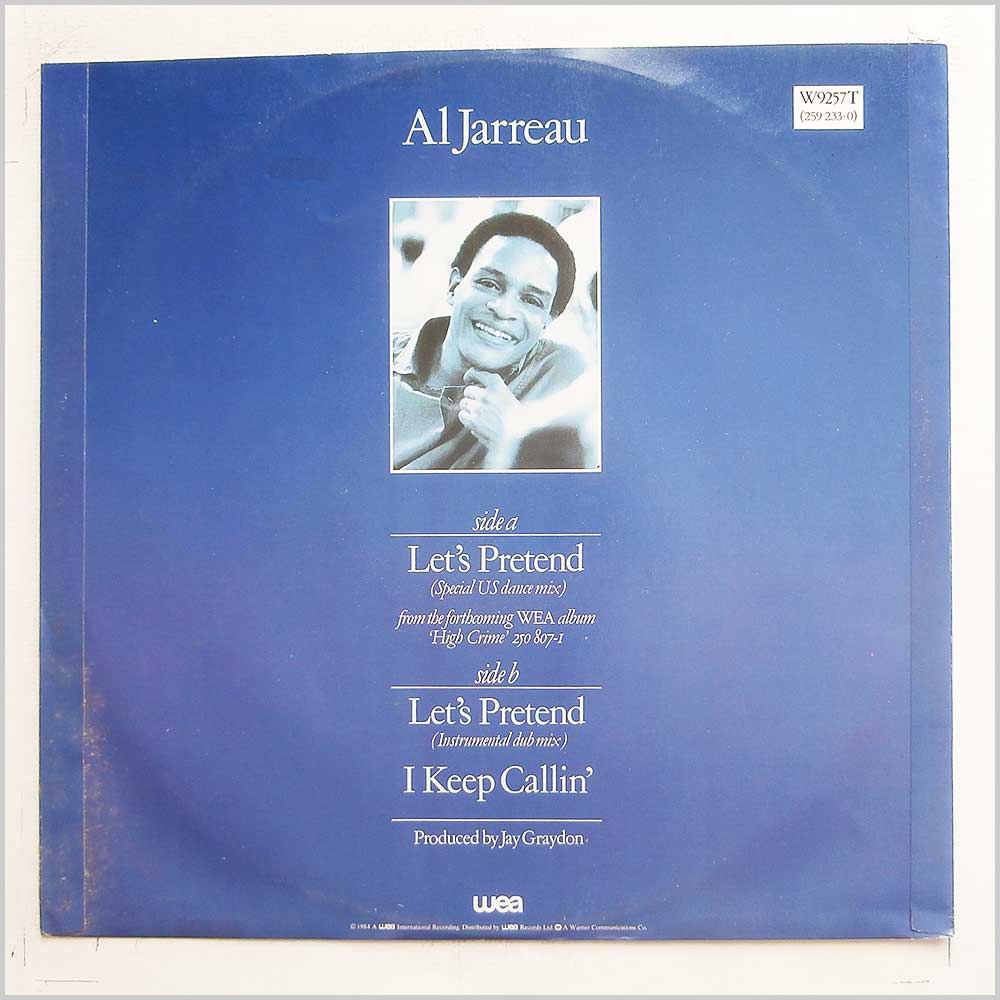 Al Jarreau - Let's Pretend / I Keep Callin' (W9257T)