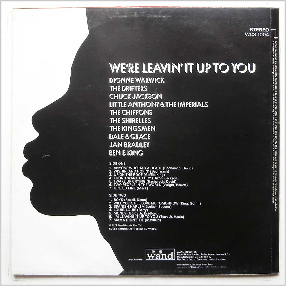 Various - We're Leavin' It Up To You (WCS 1004)