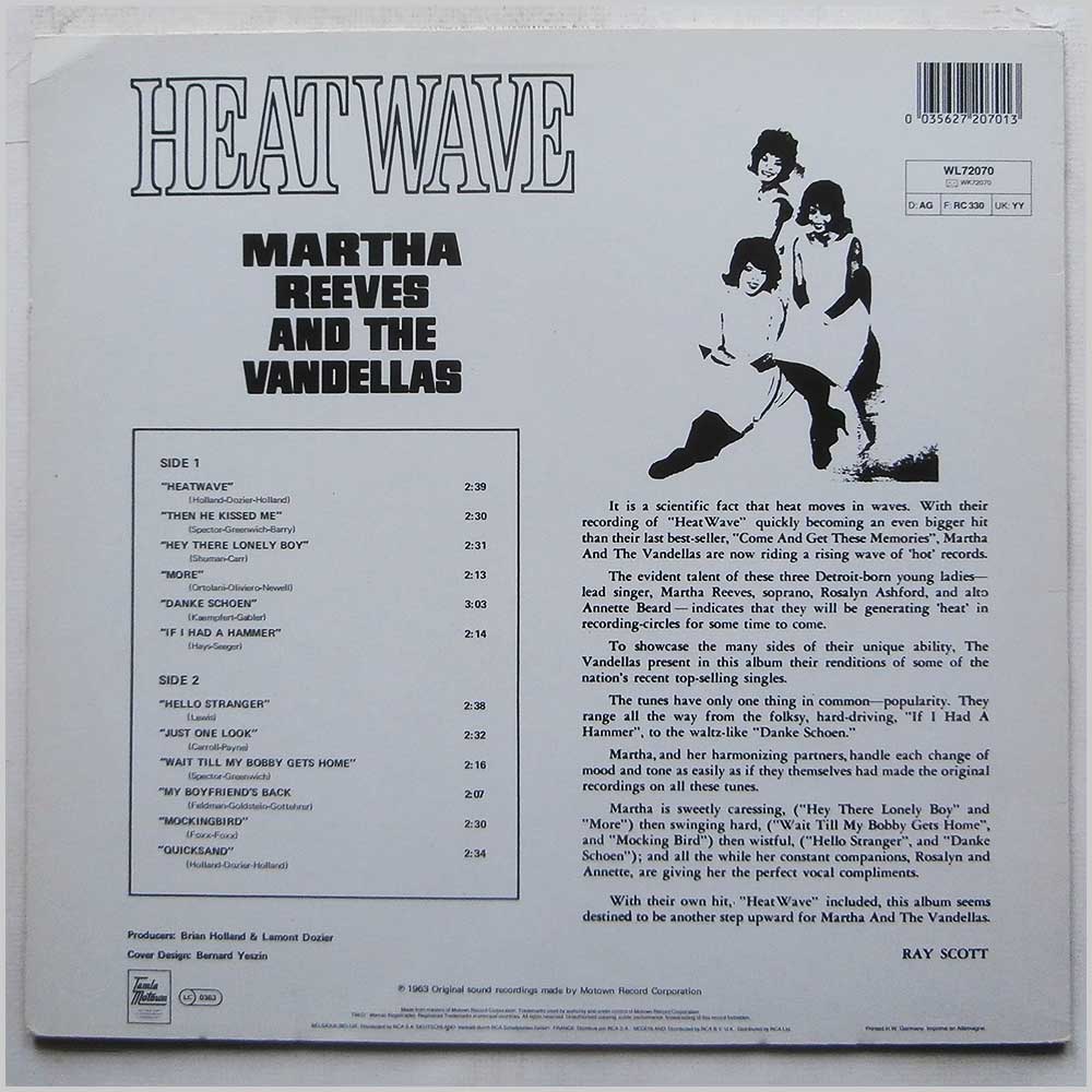 Martha Reeves and The Vandellas - Heatwave (WL 72070)